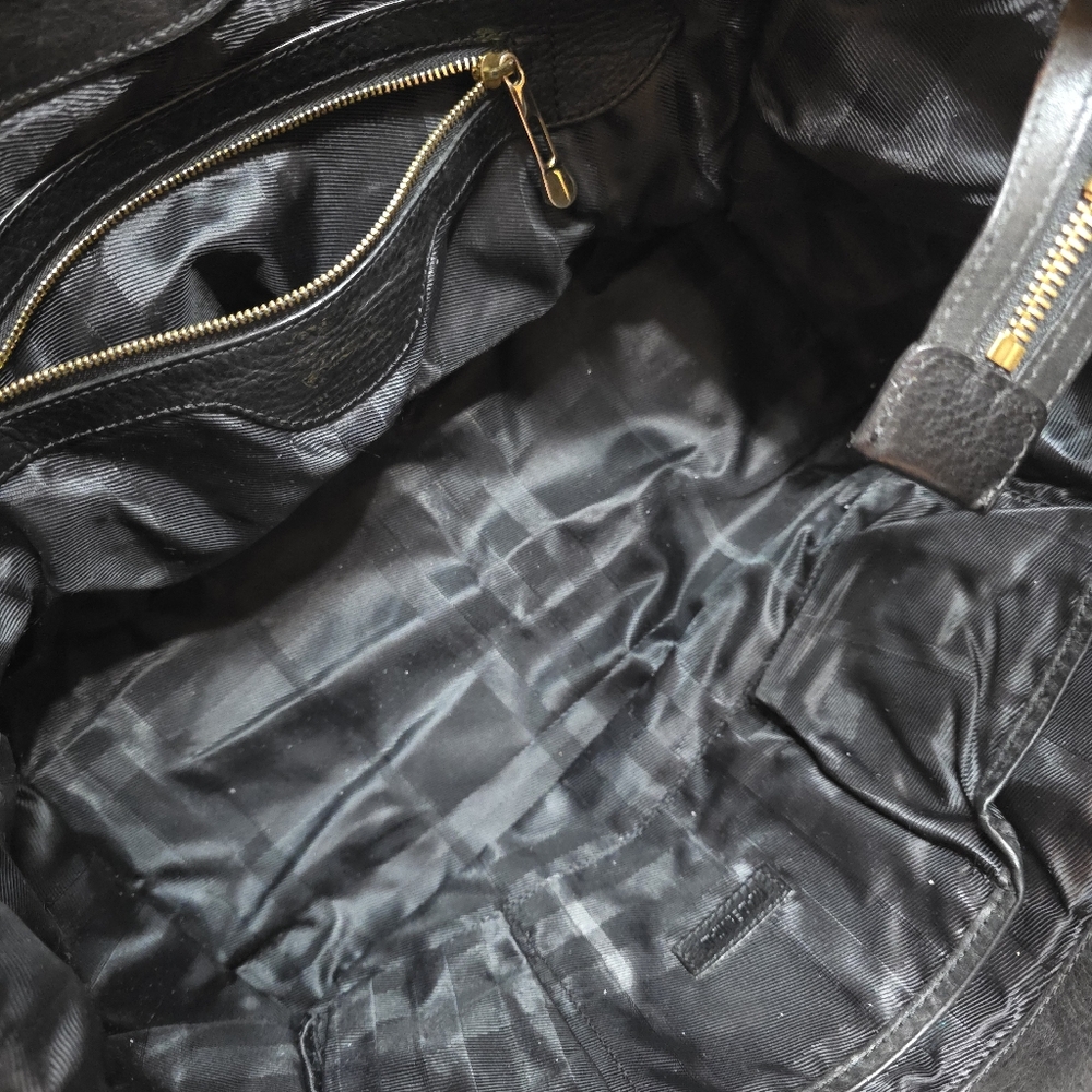 AUTHENTIC BURBERRY MANOR  QUILTED HOUSE CHECK  BAG SATCHEL PURSE Retail $3,950 - Picture 4 of 17